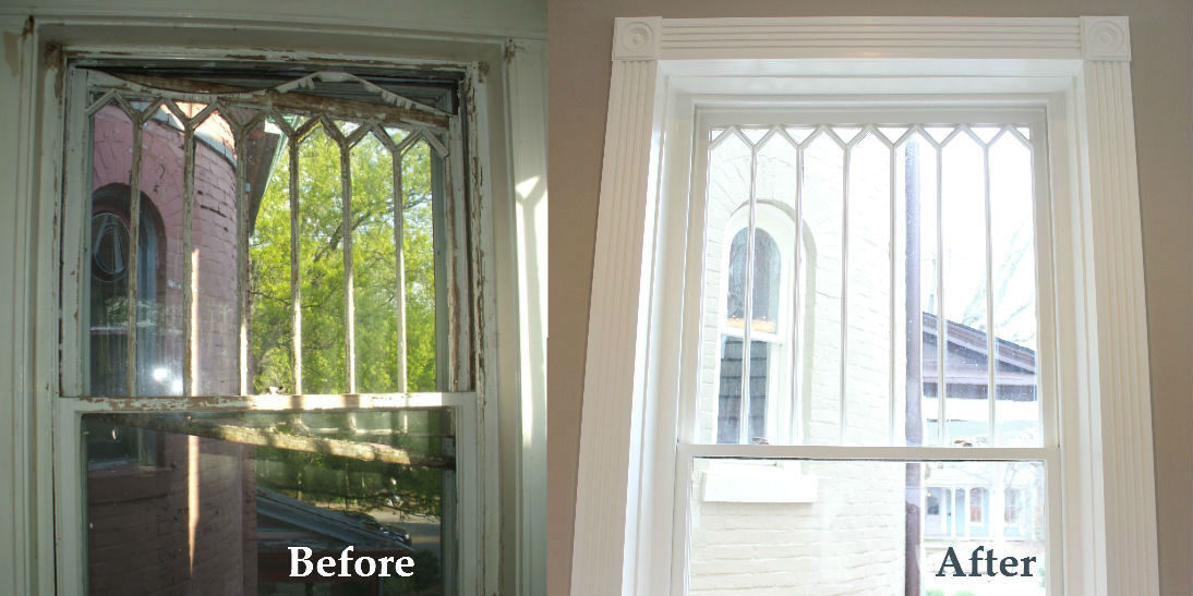 Heritage Window Restoration Sash Repair Before and After